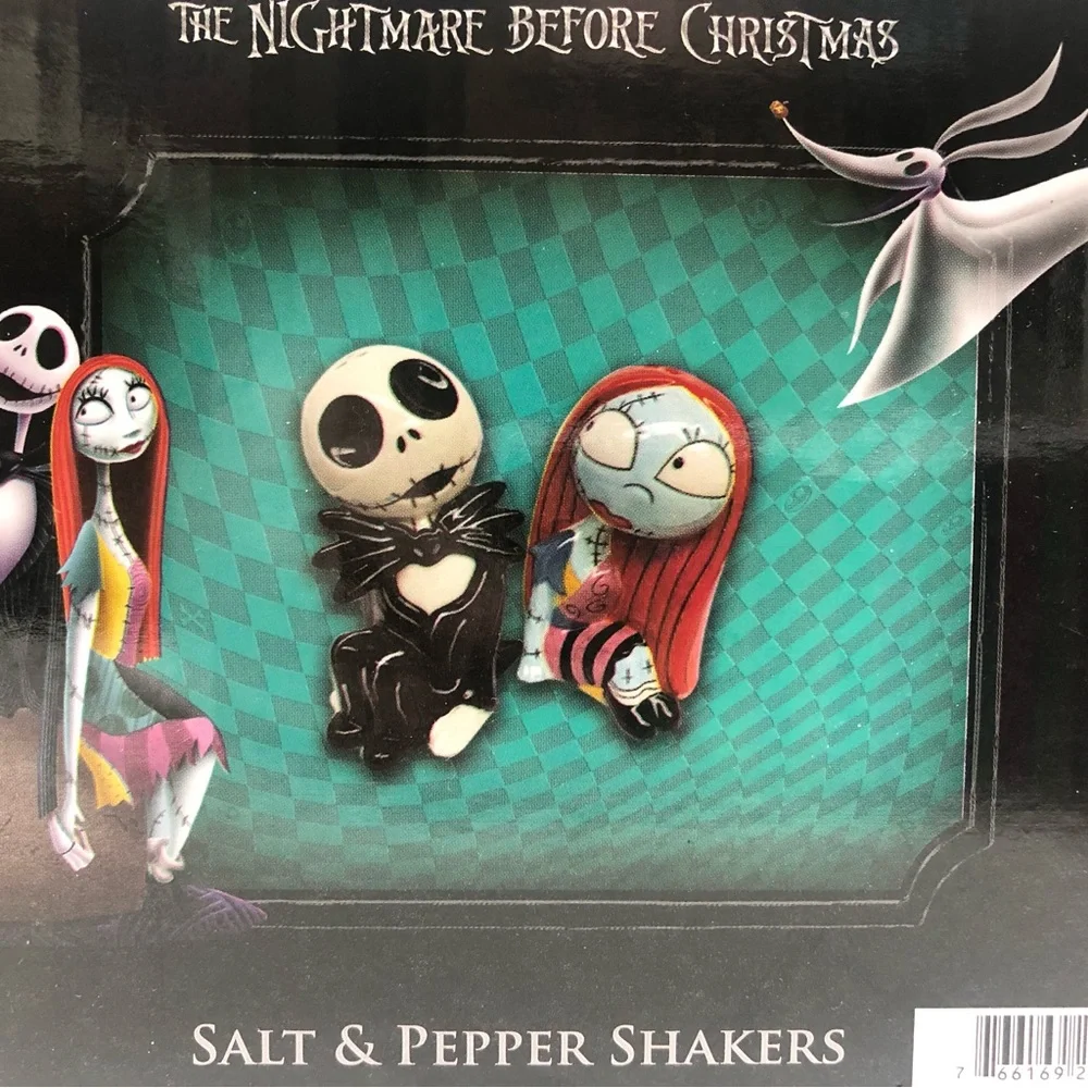 Jack/Sally Salt & Pepper Shakers NWT